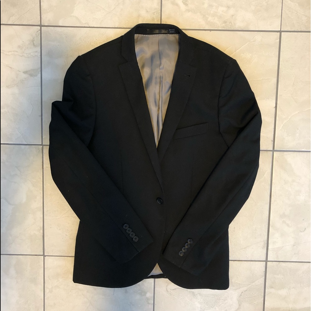 Topman men’s black blazer size 38 US